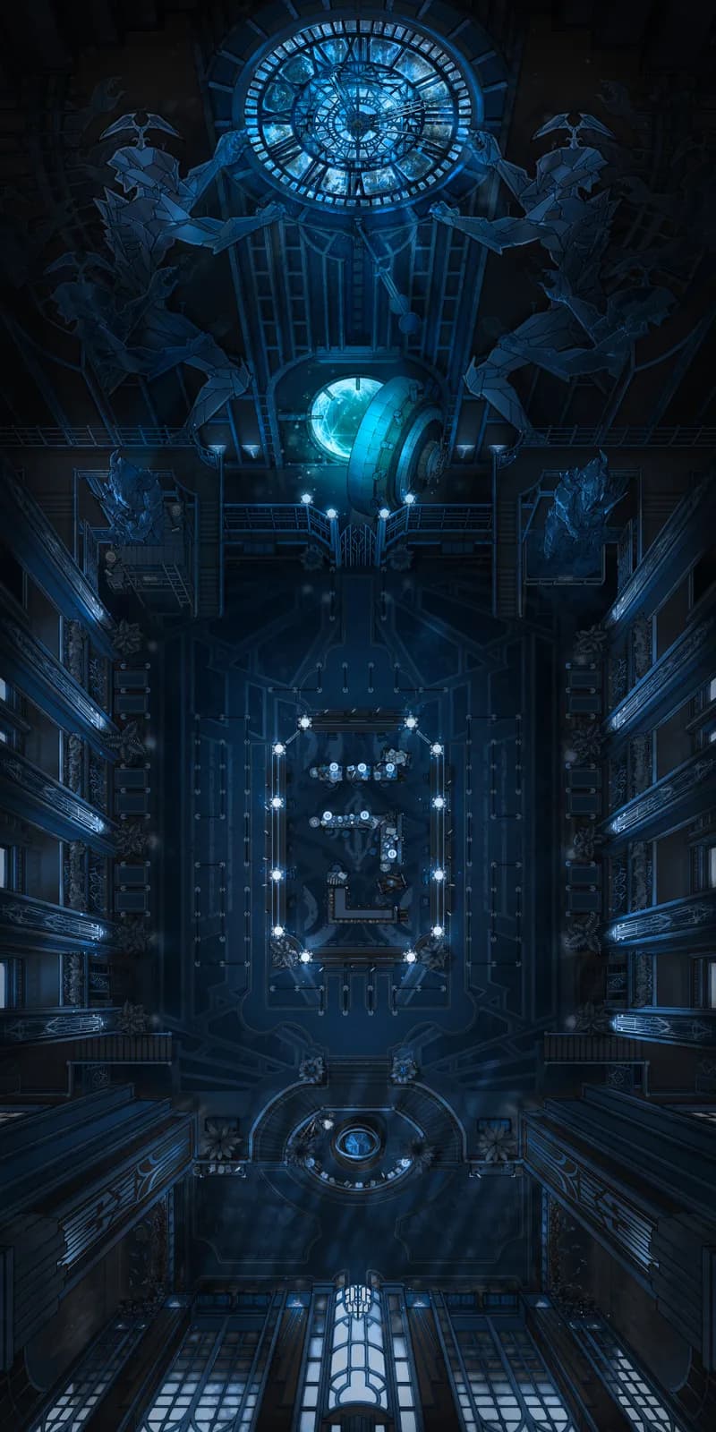 Wizard Vault map, Lunar Hour Open variant thumbnail