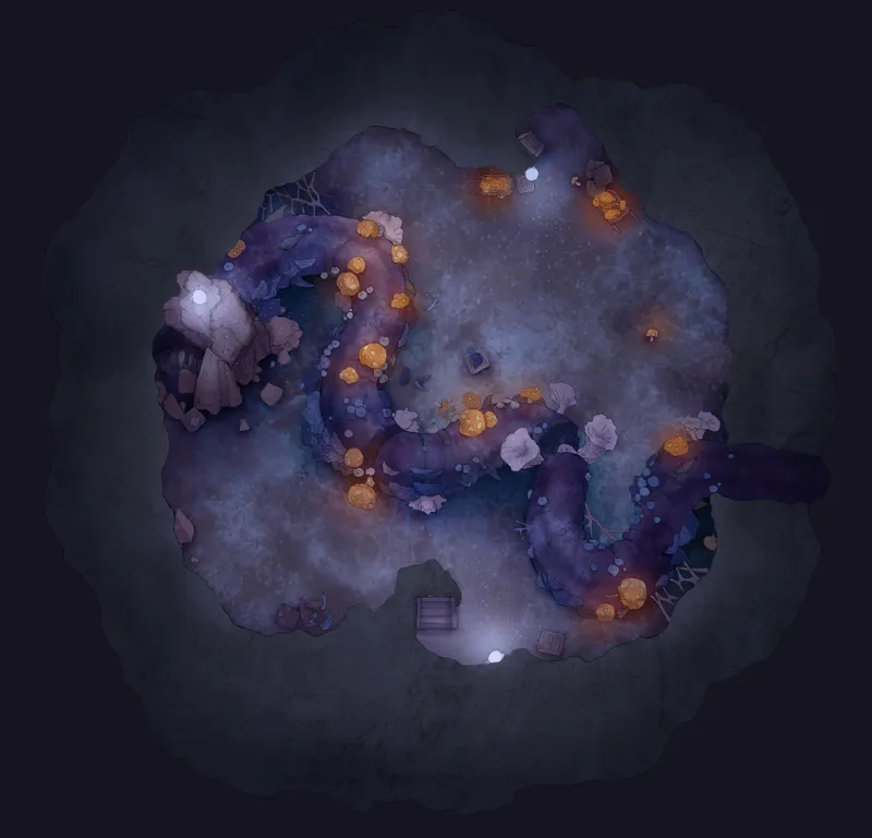 Drow Manor map, Fungi Farm variant thumbnail
