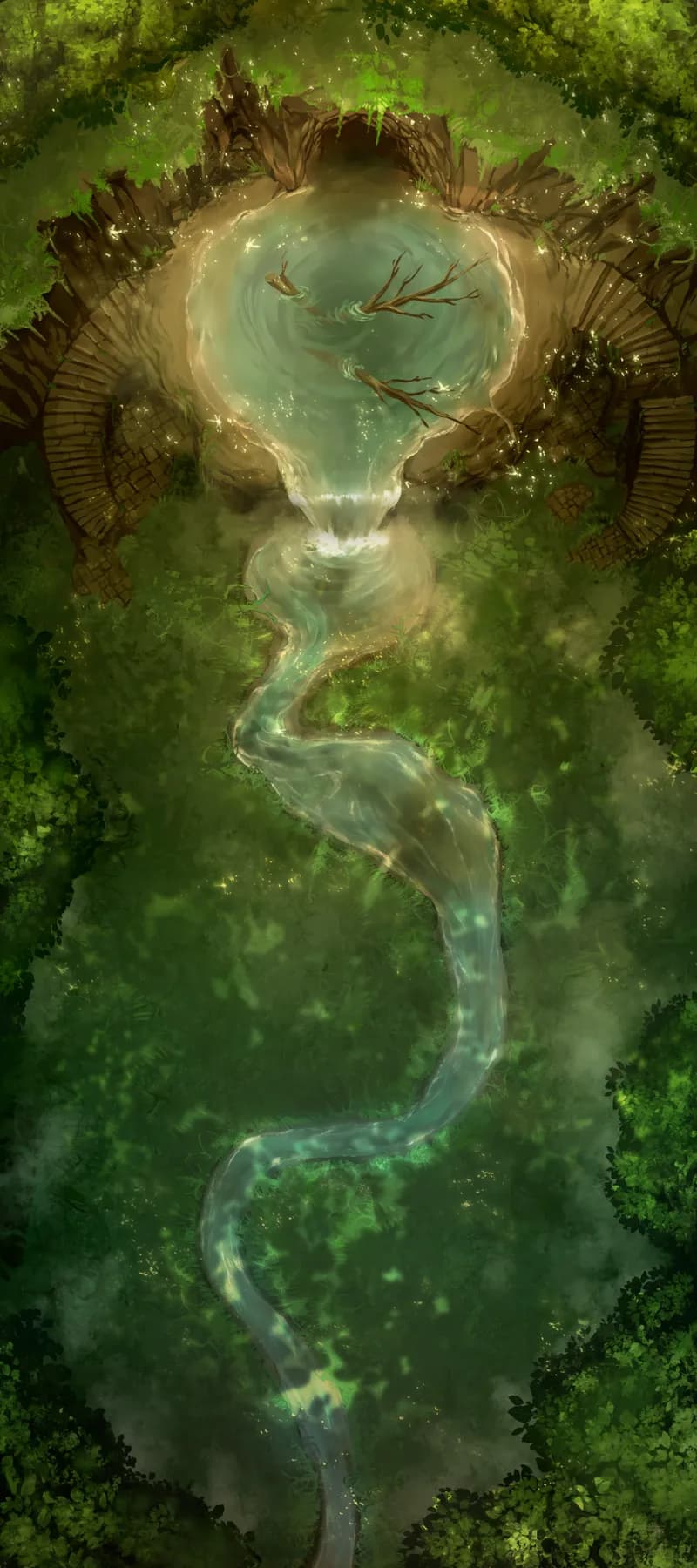 Green Dragon Lair map, No Ruins Day variant thumbnail