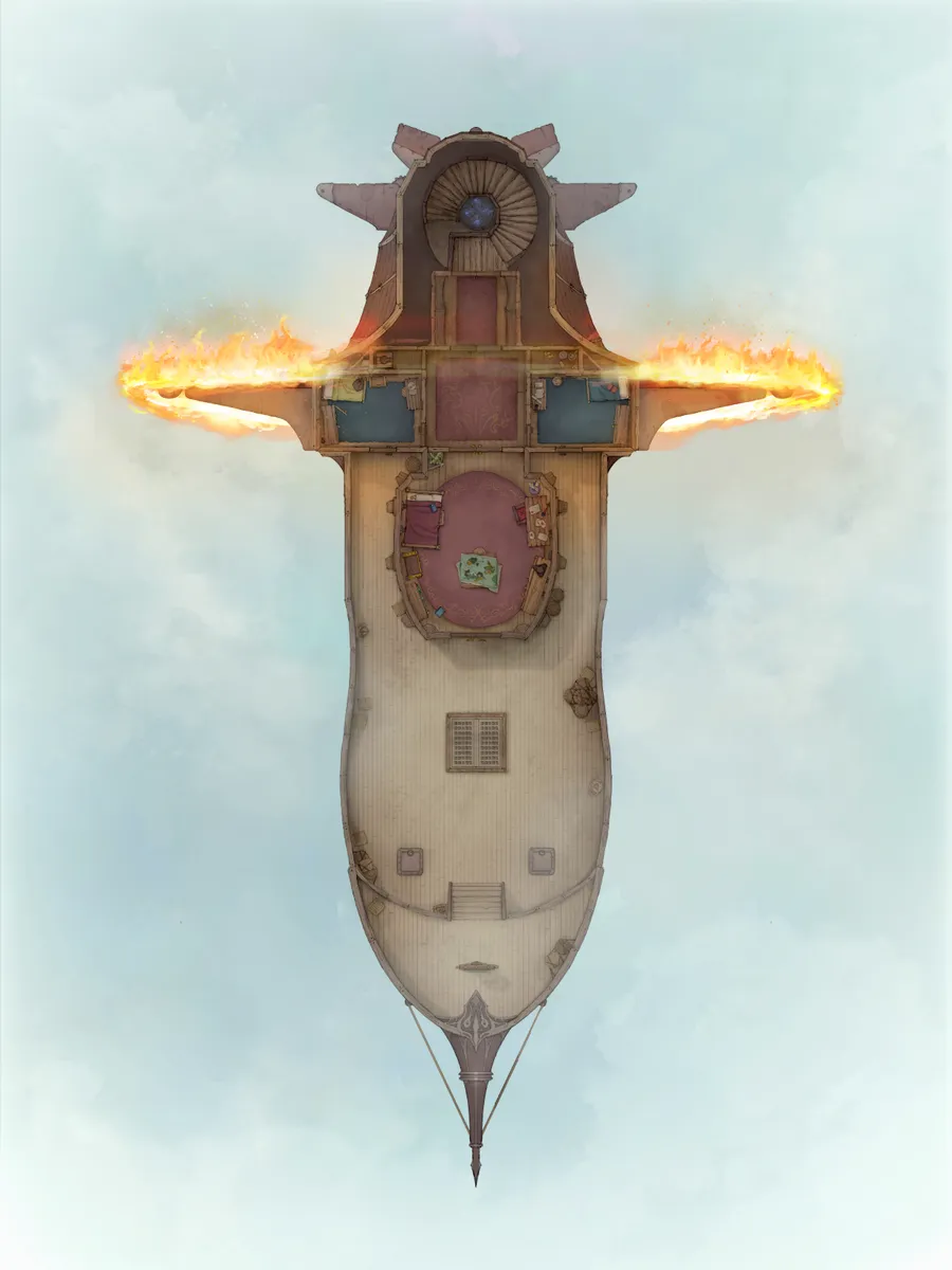 Airships! map, Elemental Engine Deck Day variant thumbnail