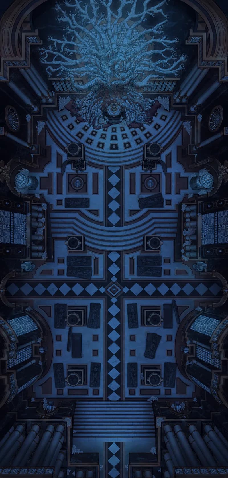 Bone Dryad Ossuary map, Braziers Off variant thumbnail