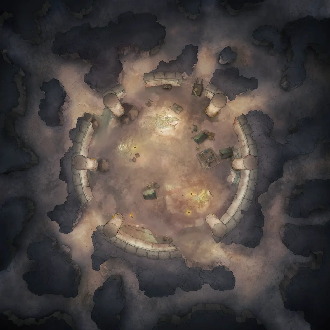 Ancient Hydra Lair map, Archaeological Dig variant thumbnail