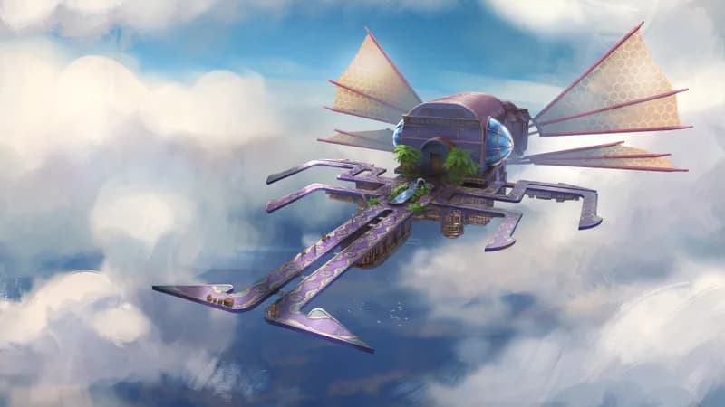 Airship Port map, Single Ship Day variant