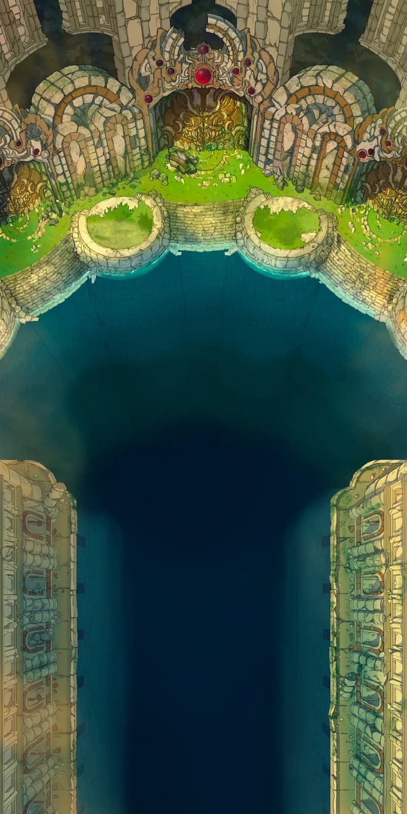 Flooded Fey Ruins map, Deep Water variant thumbnail