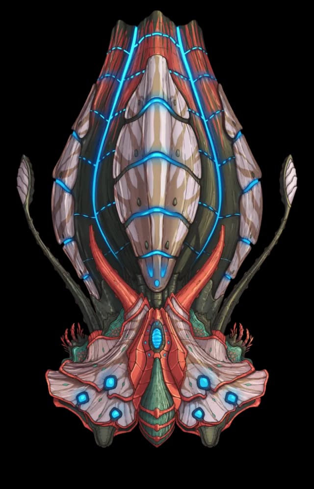 Exuvidax map, Coral Exterior variant