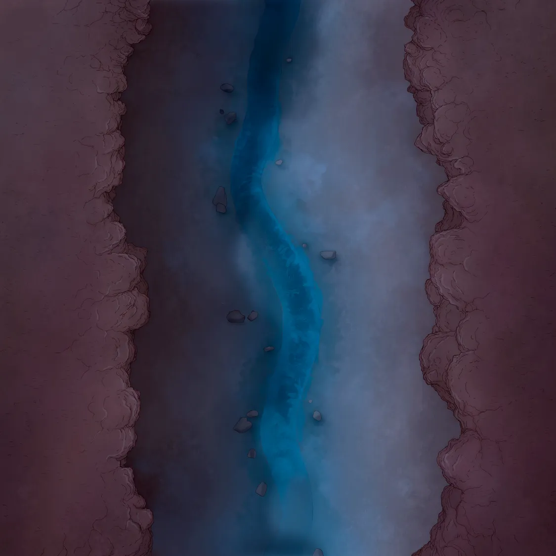 Midair Dragon Flight map, Canyon Plain Night variant thumbnail