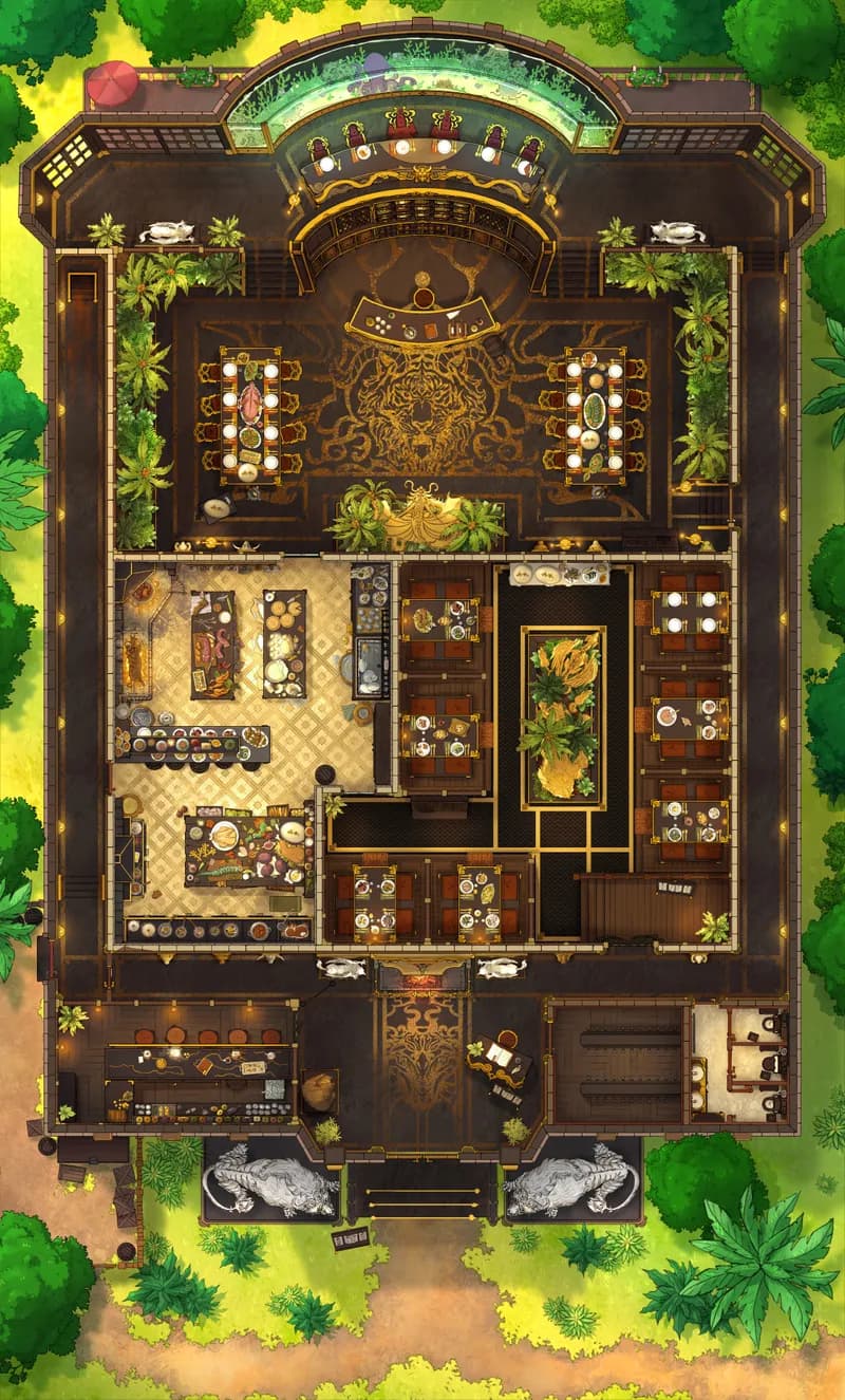 Monster Hunter Restaurant map, Ebony Day variant thumbnail