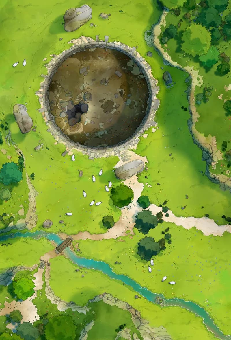 Burial Barrow map, No Bridge Day variant thumbnail