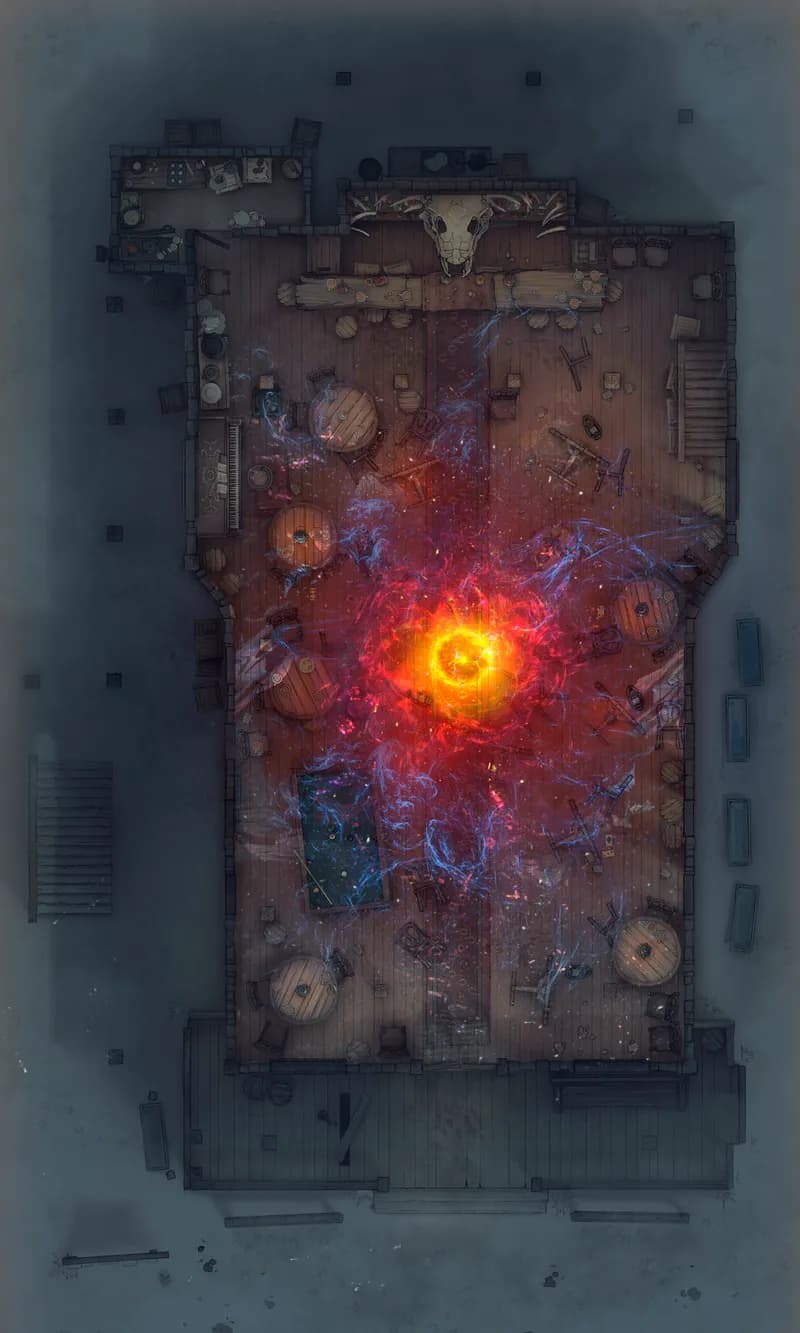 Wild West Saloon map, Ground Floor Unstable Spell variant thumbnail