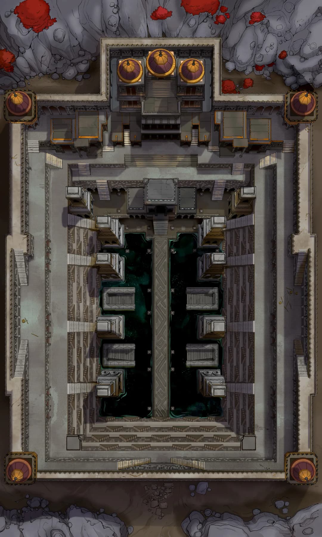 Ancient Stepwell map, Darkwell variant