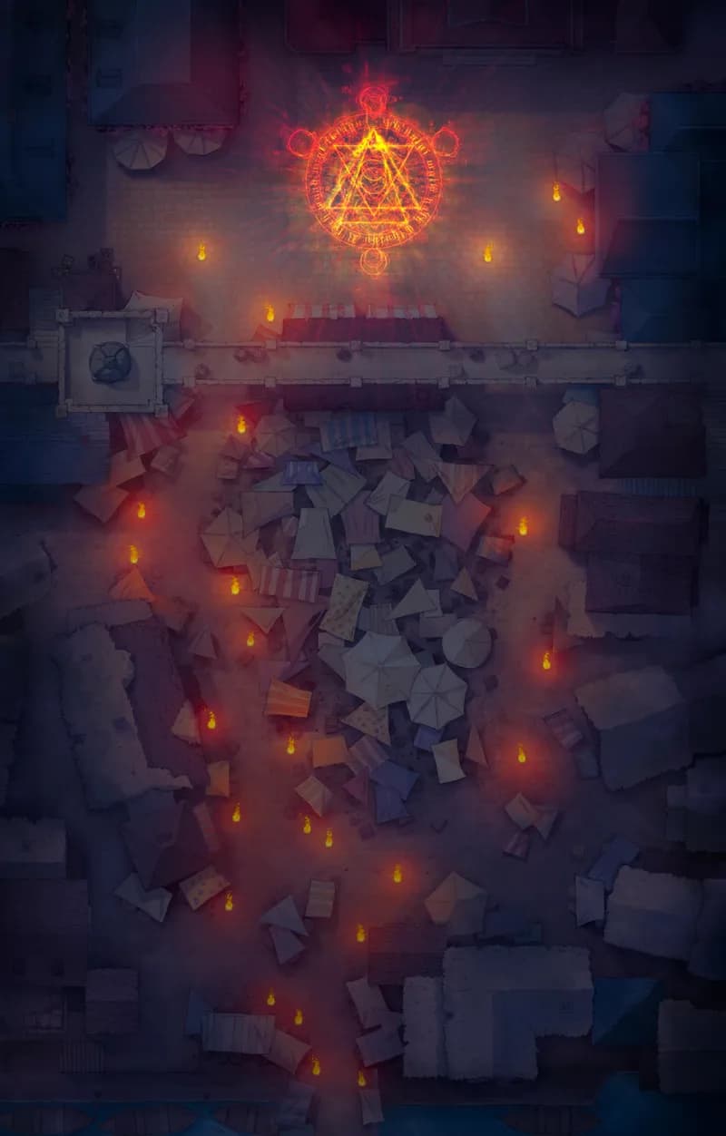 City Marketplace map, Cultist Spell Night variant thumbnail