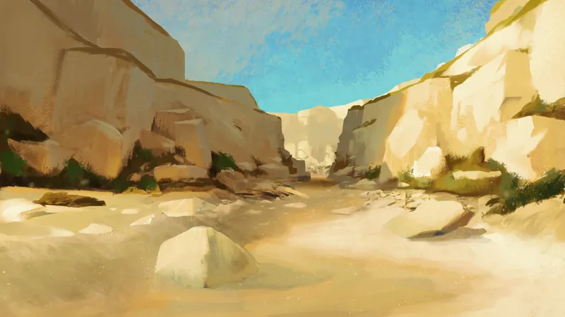 Medusa's Wake map, Desert Natural Day variant