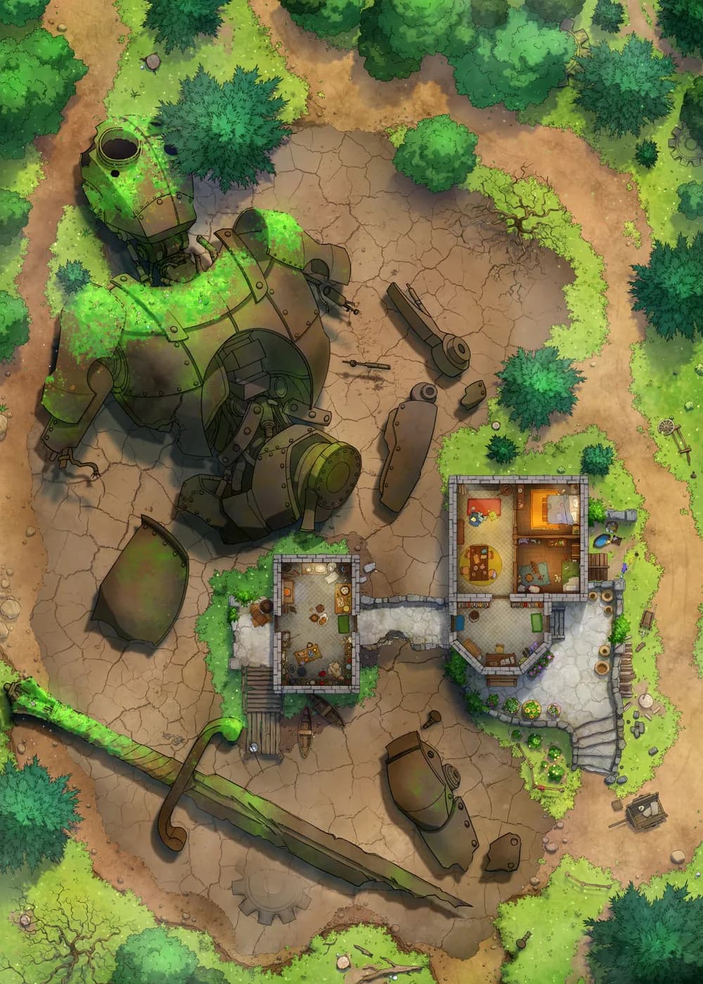 Rusty Robot Lake map, Dry Robot variant thumbnail