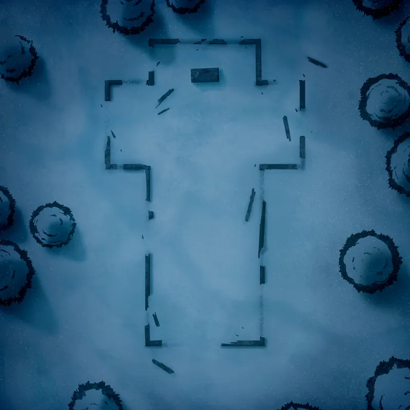 Remote Ice Village map, Church Ruins Night variant thumbnail