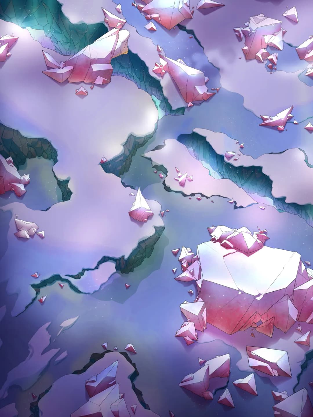 Megalith Gate map, Crystalscape variant