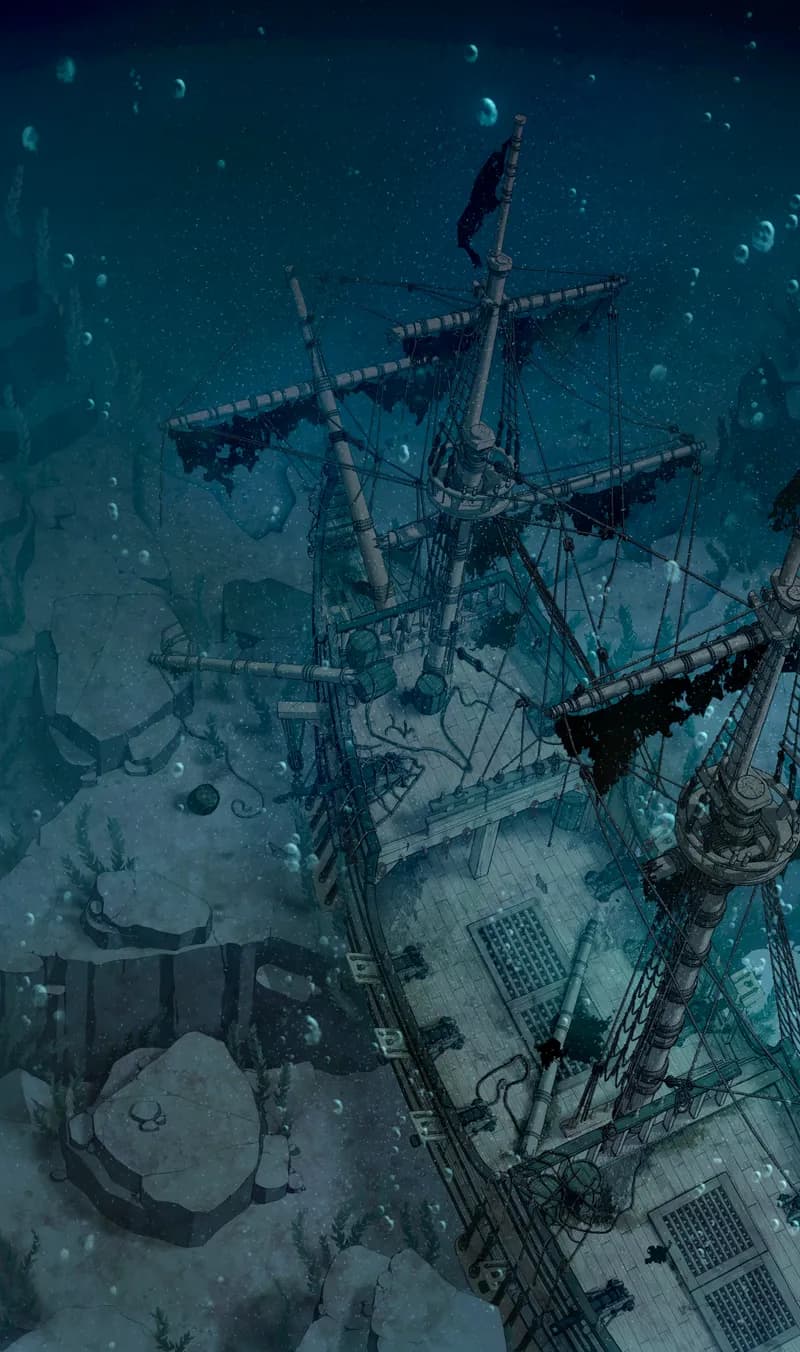 Haunted Ghost Ship Exterior map, No Ghosts Day variant thumbnail