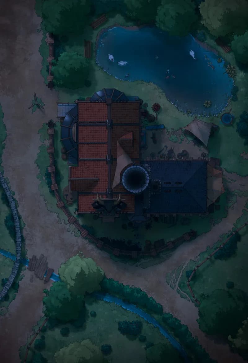 Village Blacksmith map, Original Night variant thumbnail