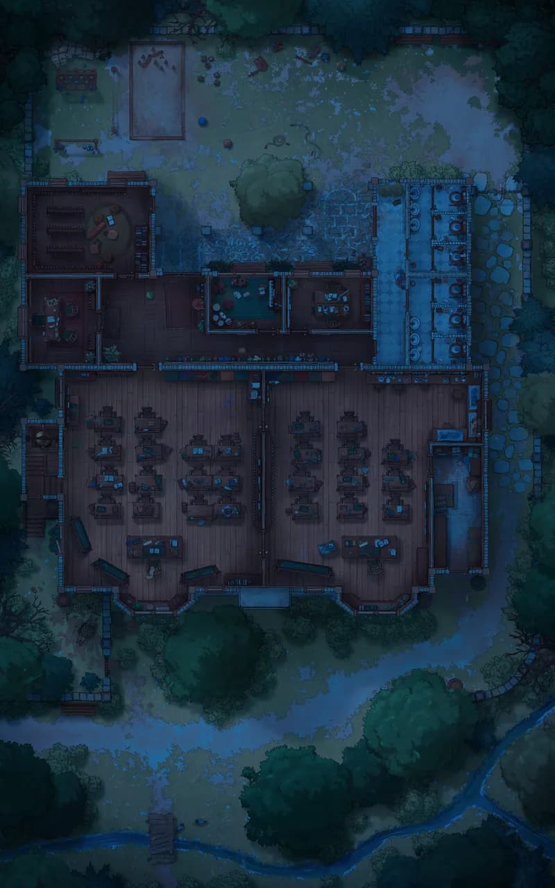 Quaint Village School map, Original Night variant thumbnail