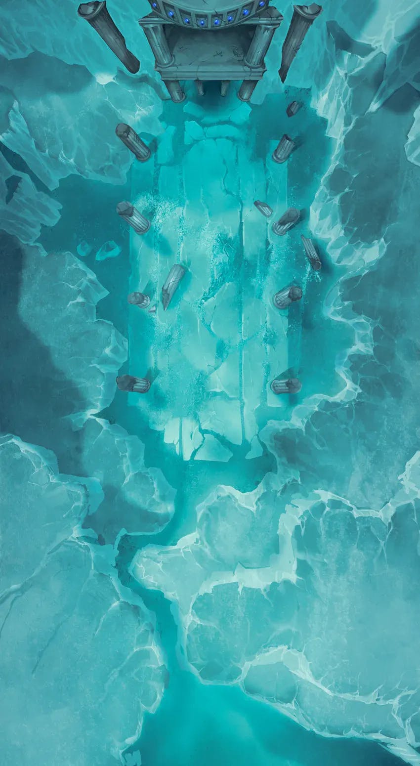 Blue dragon lair, ice temple variant