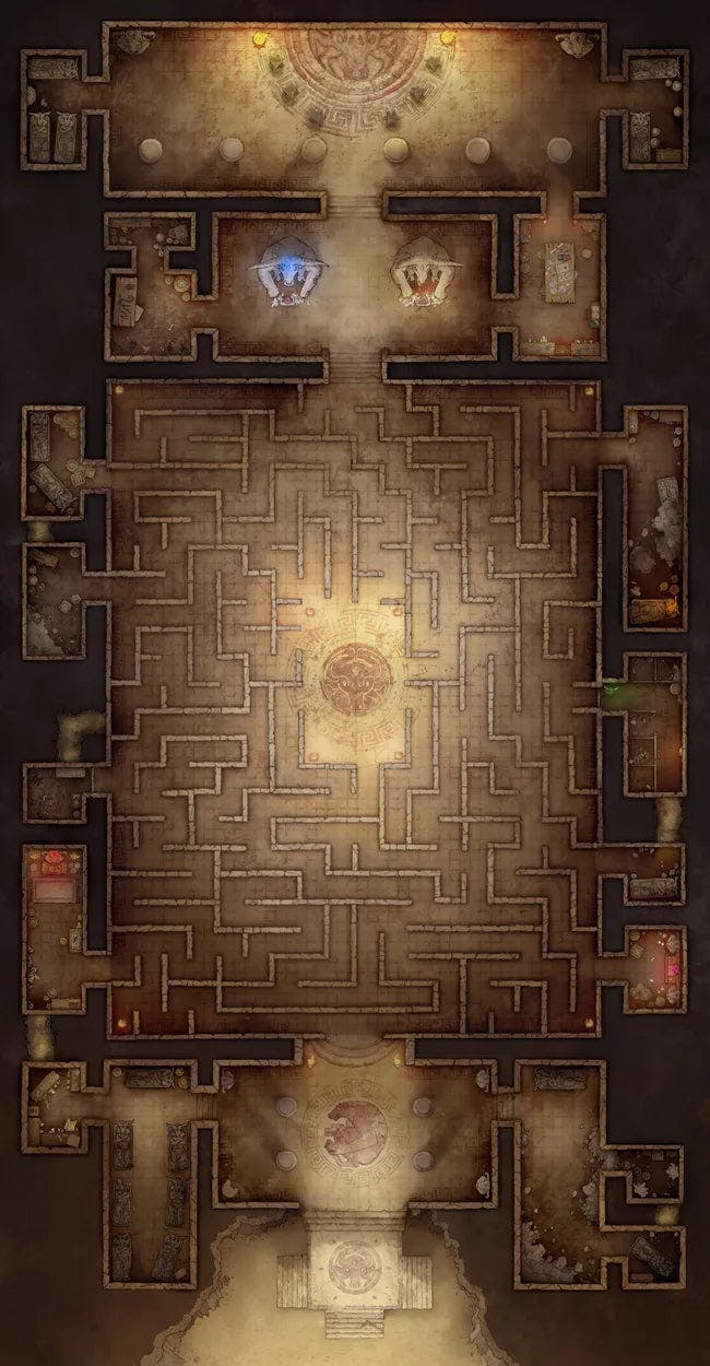 Minotaur Labyrinth Map - 15157bf7b44639945763fc2f6d35c649