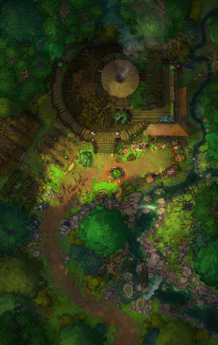 Hidden Witch's Hut Map