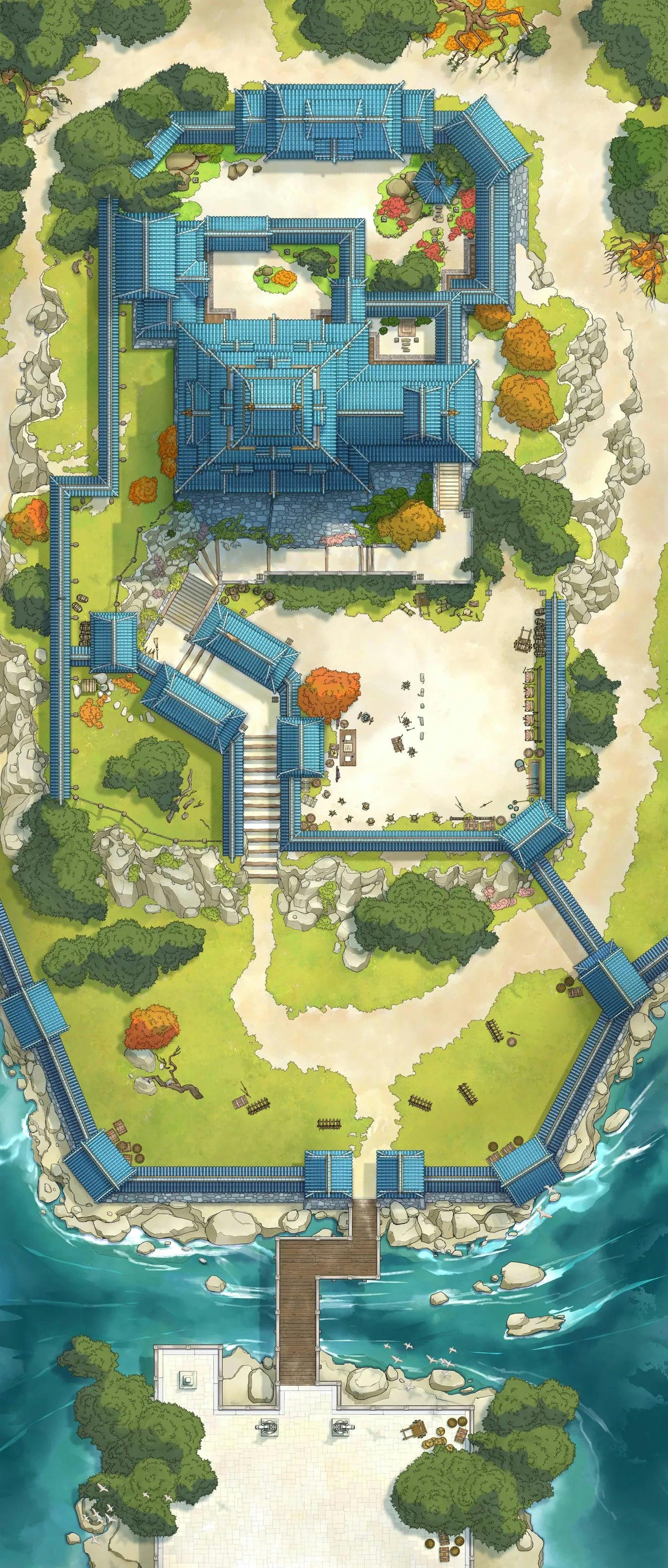 Japanese Castle Exterior Map