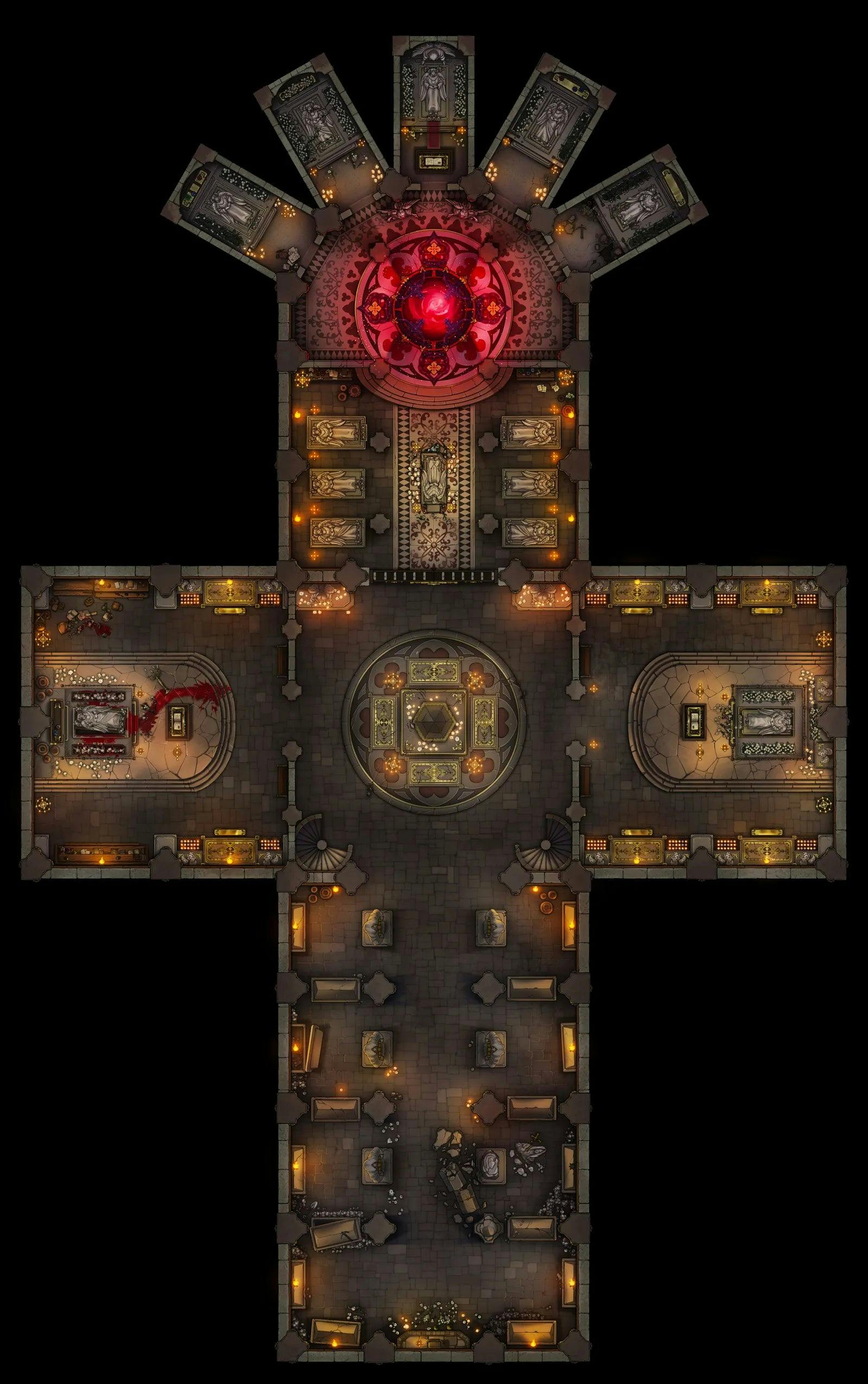 Grand Cathedral Crypt Map