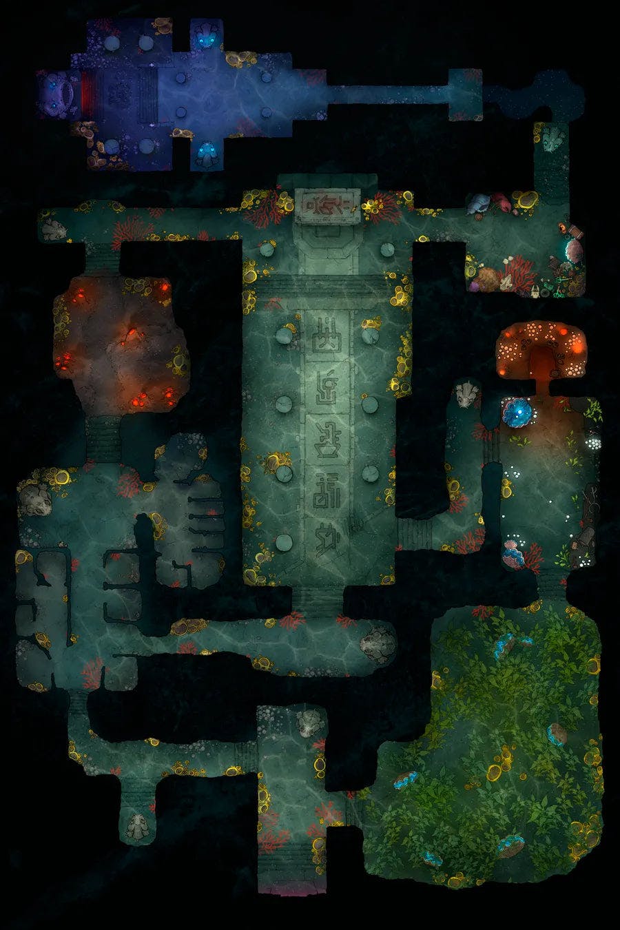 Deep Sea Temple Map - 612491defb8c34588198e134c458e51f