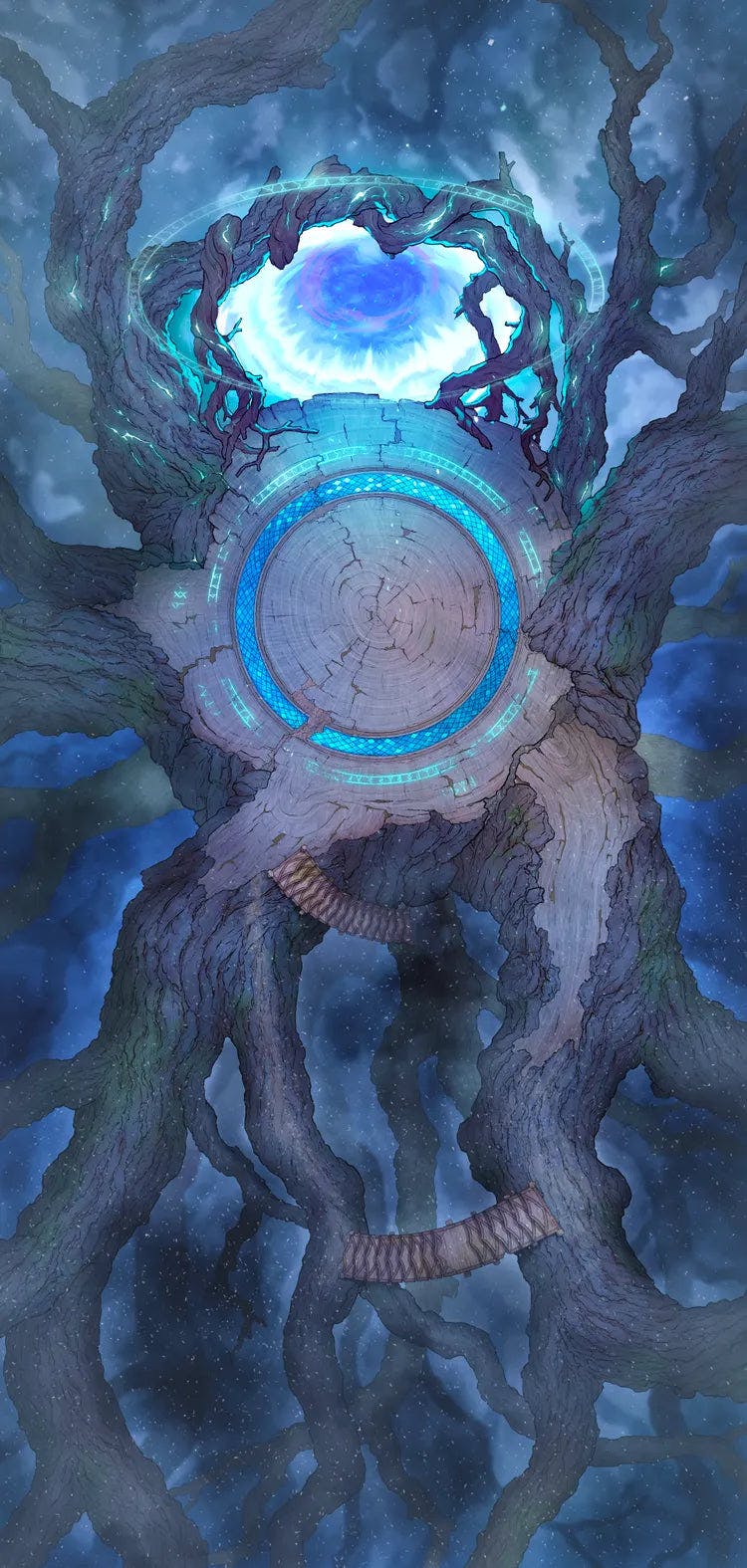 Yggdrasil Treetop Map - 6be47ed22947db04d1d7054981266756