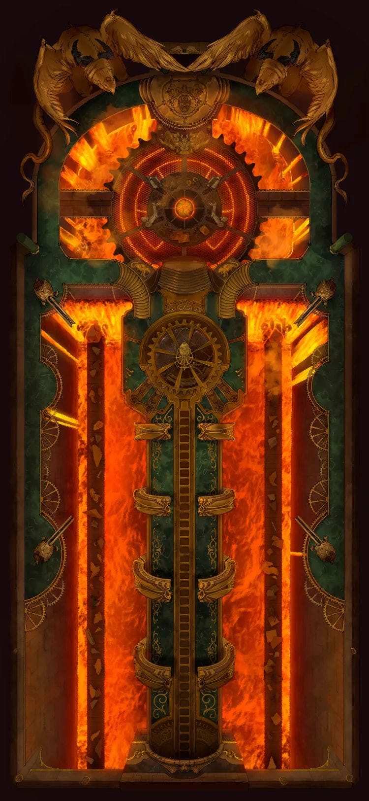 Clockwork Dragon Lair - Interior Map