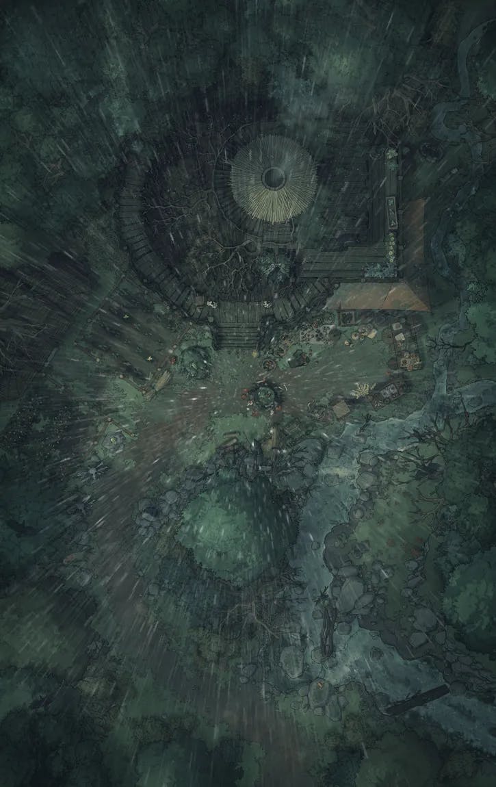 Hidden Witch's Hut map, Rain variant