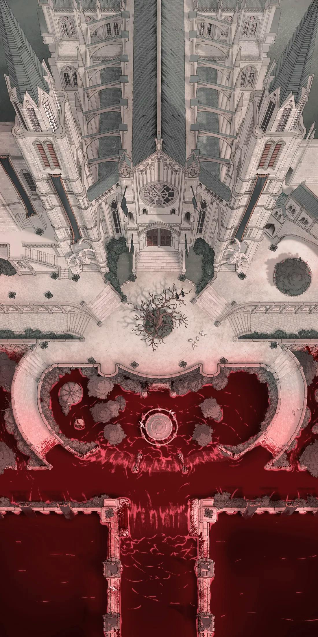 Grand Cathedral map, Blood Flood variant thumbnail