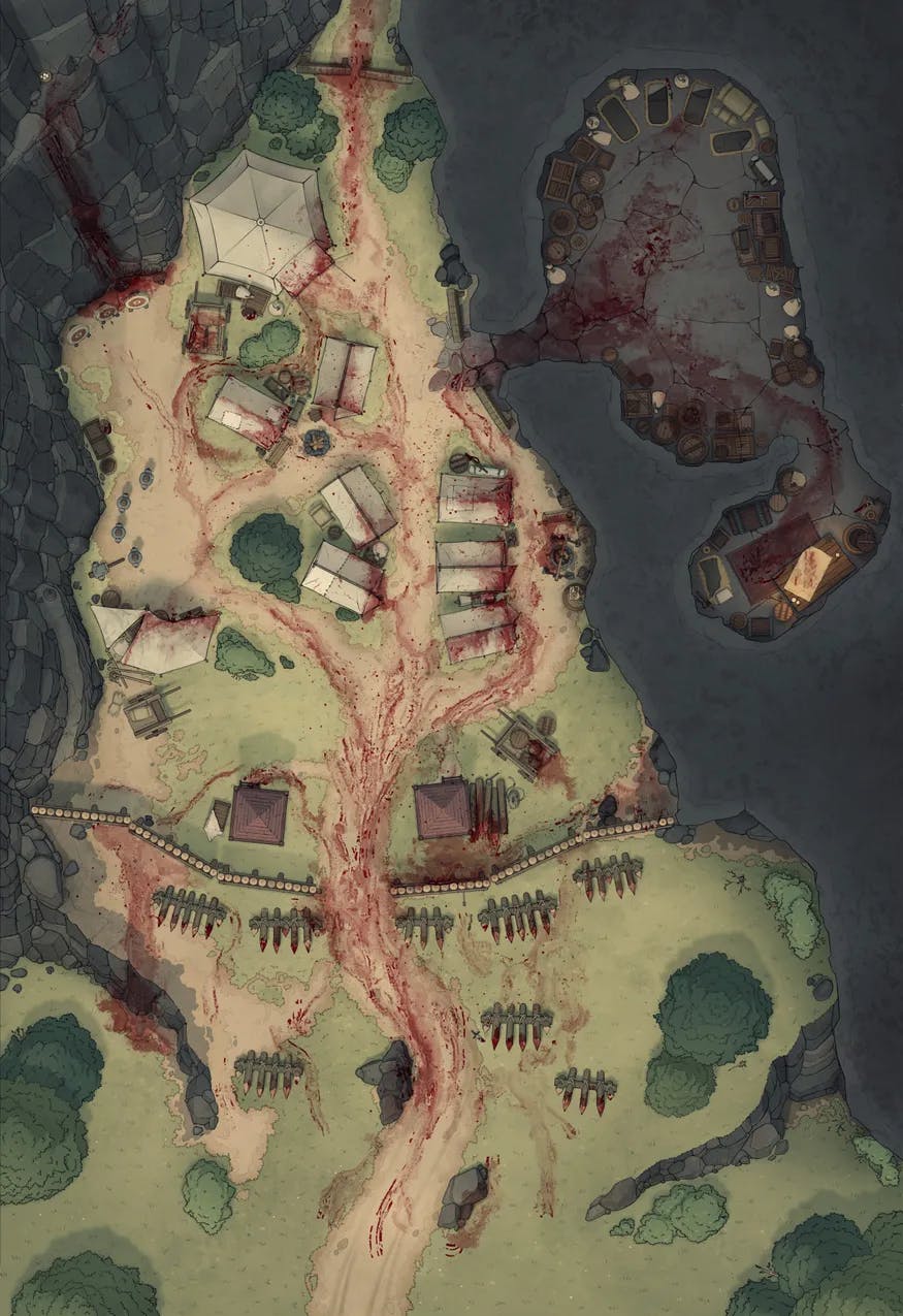 Rebel Camp map, Massacre variant thumbnail