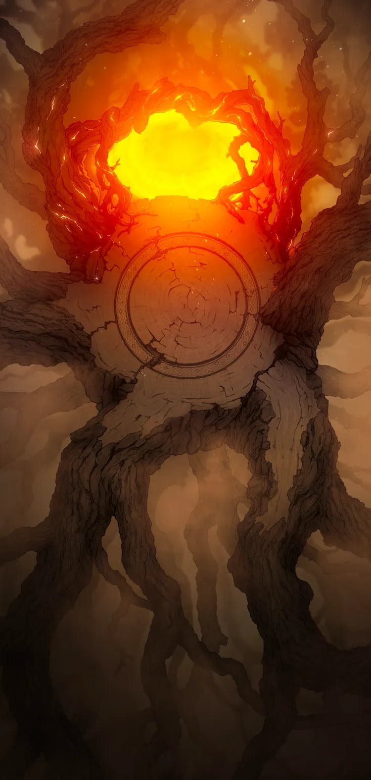 Yggdrasil Treetop map, Burning Portal variant