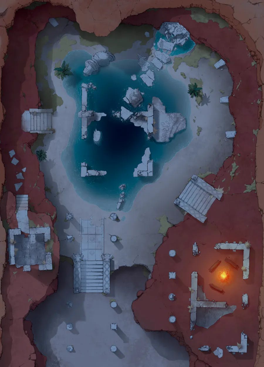 Desert Ruins map, Original Night Fire variant