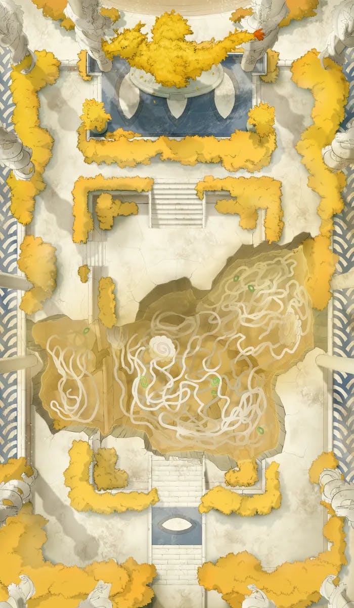 Ruined Courtyard map, Tempura variant thumbnail