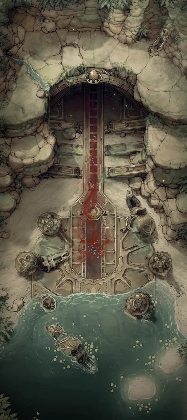 Clockwork Dragon Lair Exterior map, Blood Trail variant