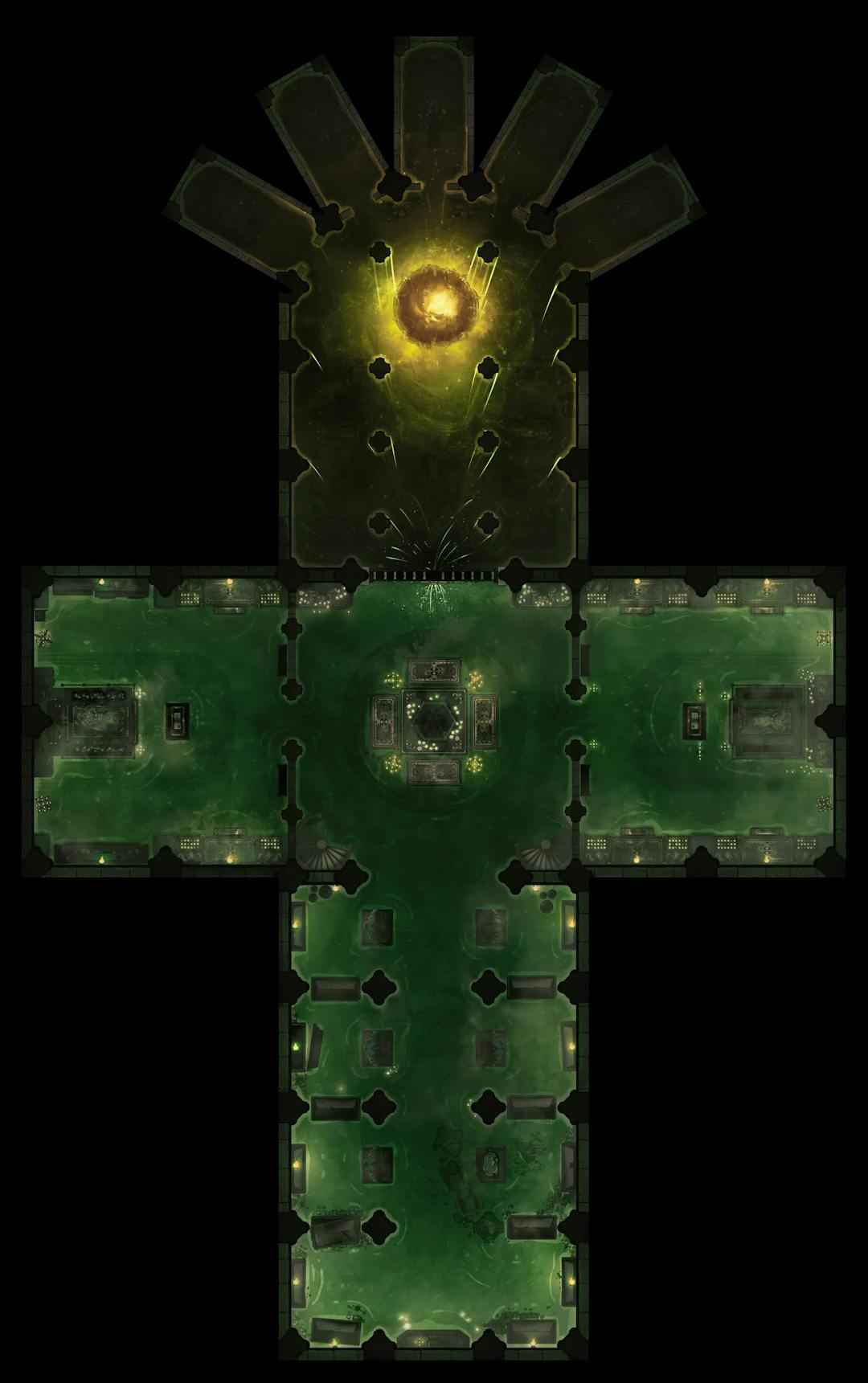 Grand Cathedral Crypt map, Toxic variant