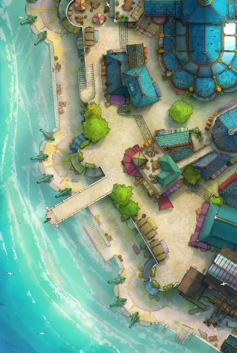 Beach Town map, High Tide variant thumbnail