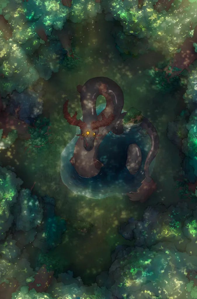 Overgrown Magic Forest map, Water Guardian Day variant thumbnail