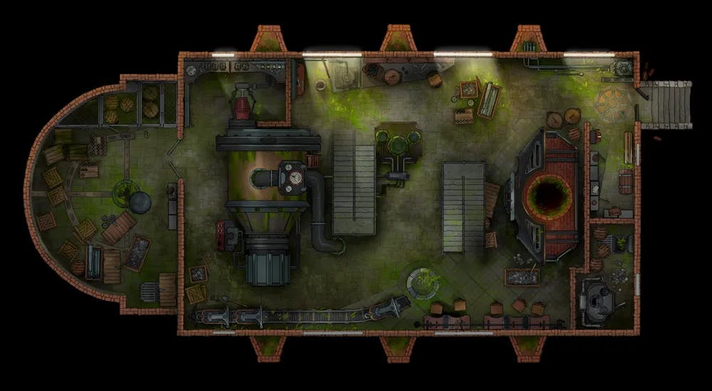 Steam Factory map, Overgrown Floor 1 variant