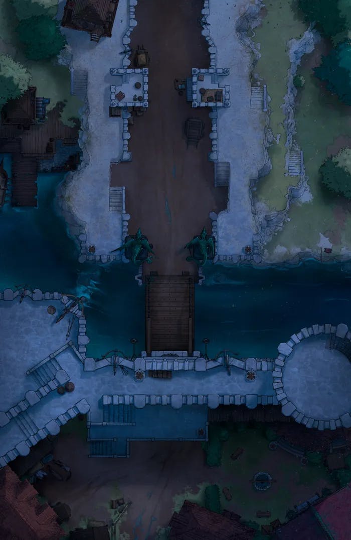 River Stronghold map, Original Night Dark variant thumbnail