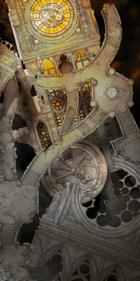 Chrono Chaos Ruins map, Time Machine Powered Down variant thumbnail