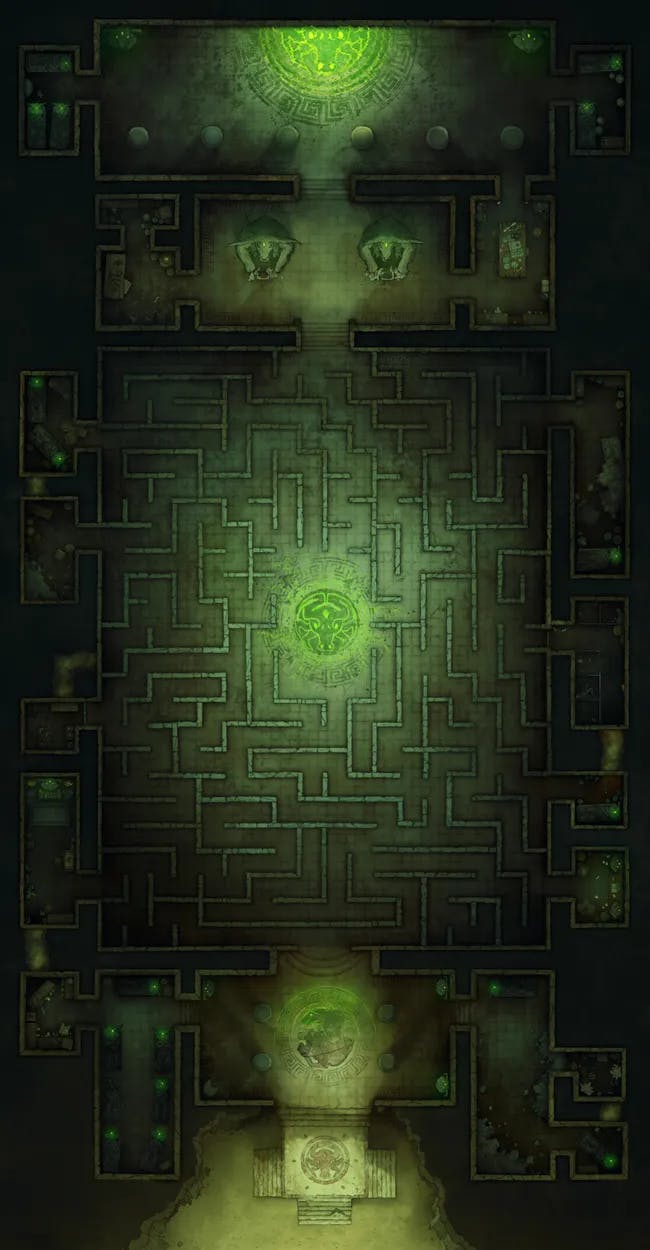 Minotaur Labyrinth map, Cultist Lair variant thumbnail