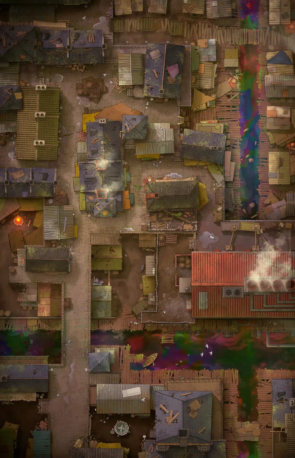 Slum District map, Rainbow River variant thumbnail