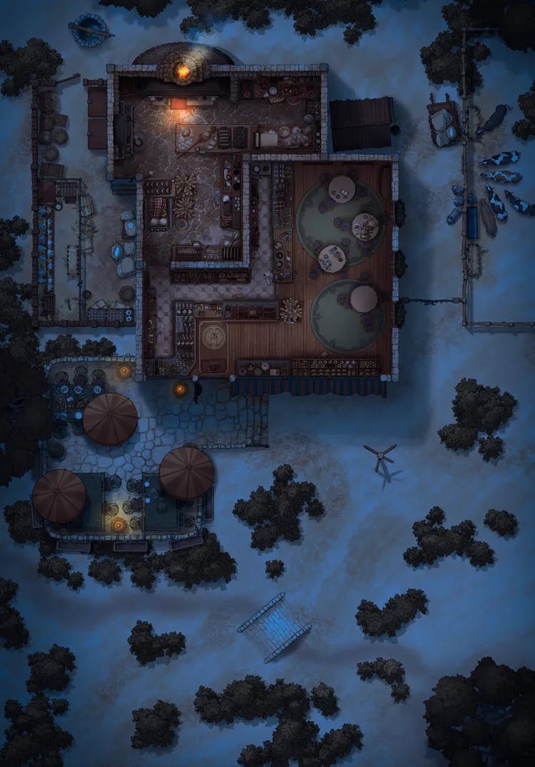 Village Bakery map, Desert Night variant thumbnail