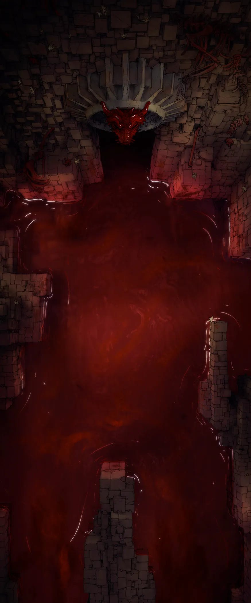 Dracolich Lair map, Blood Mere variant