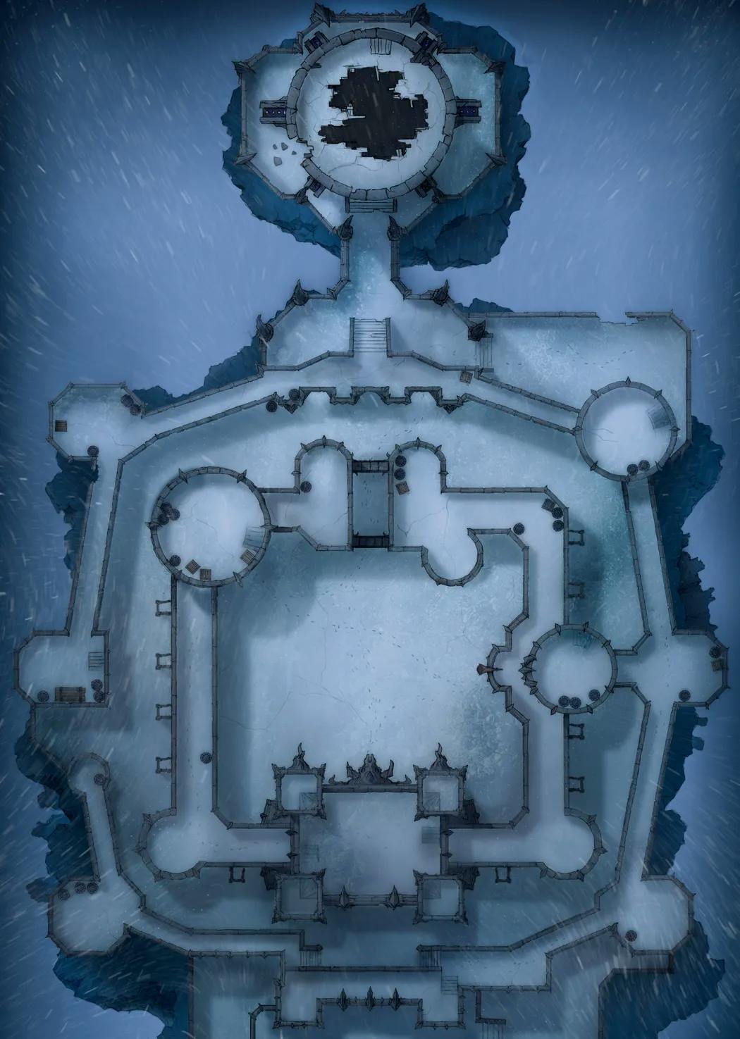 Shadowfell Fortress Interior map, Winter Fort variant thumbnail