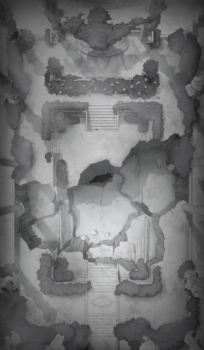 Ruined Courtyard map, Shadow Realm variant thumbnail