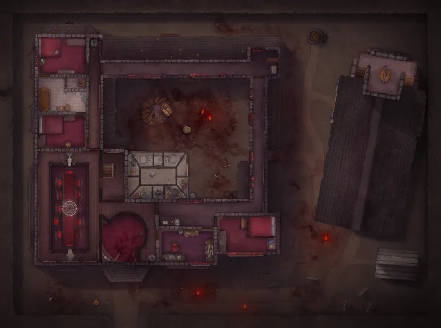 Vampire Mansion map, Village Battle Top Floor Day variant thumbnail